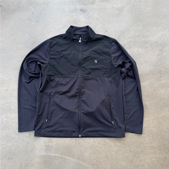 Vuori Other - Vuori Men's Sunday Element Track Jacket Black Jacket Zip Up